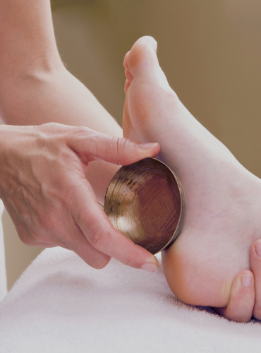Massage des pieds au bol Kansu